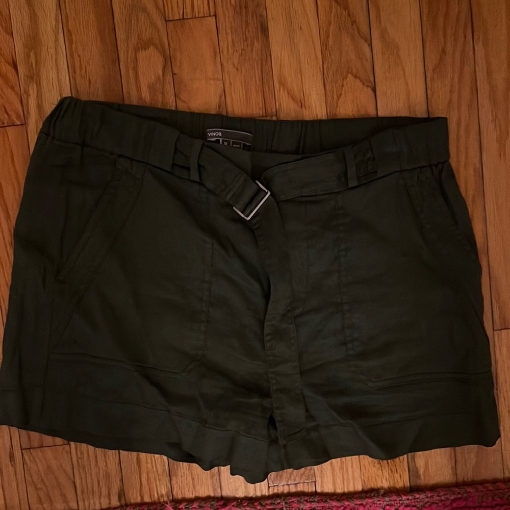 vince linen shorts